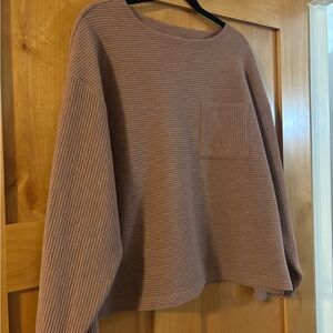 Target A New Day Brown Ribbed Top